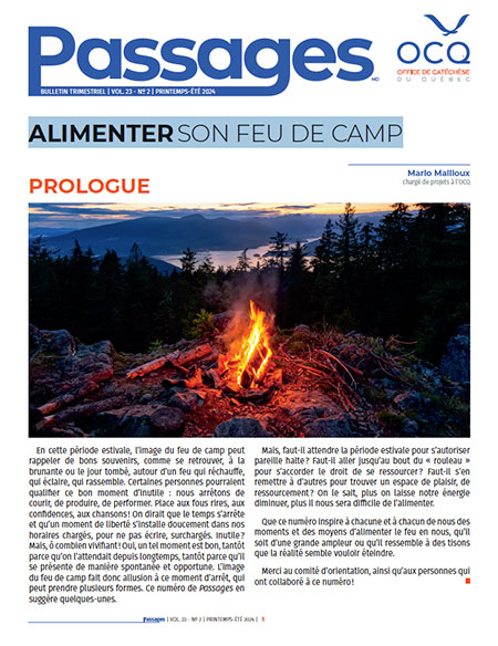 Bulletin Passages de l'été 2024