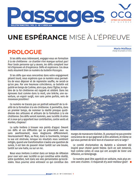 Bulletin Passages du hiver 2024