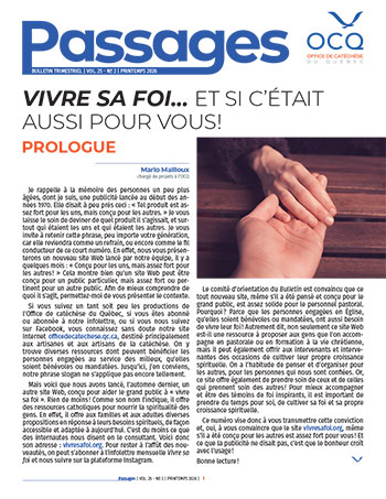Vivre sa foi… et si c'était aussi pour vous !