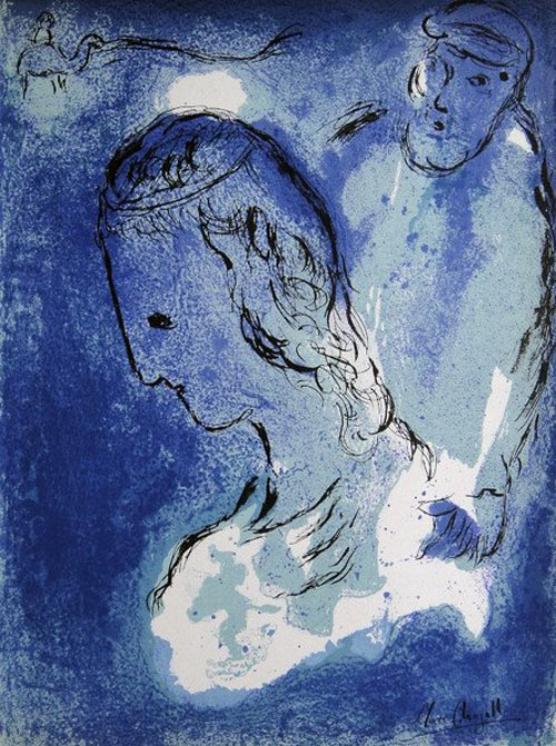 Chagall, Abraham et Sarah