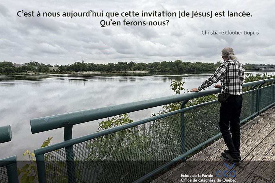 Échos de la Parole Homme qui regarde au loin