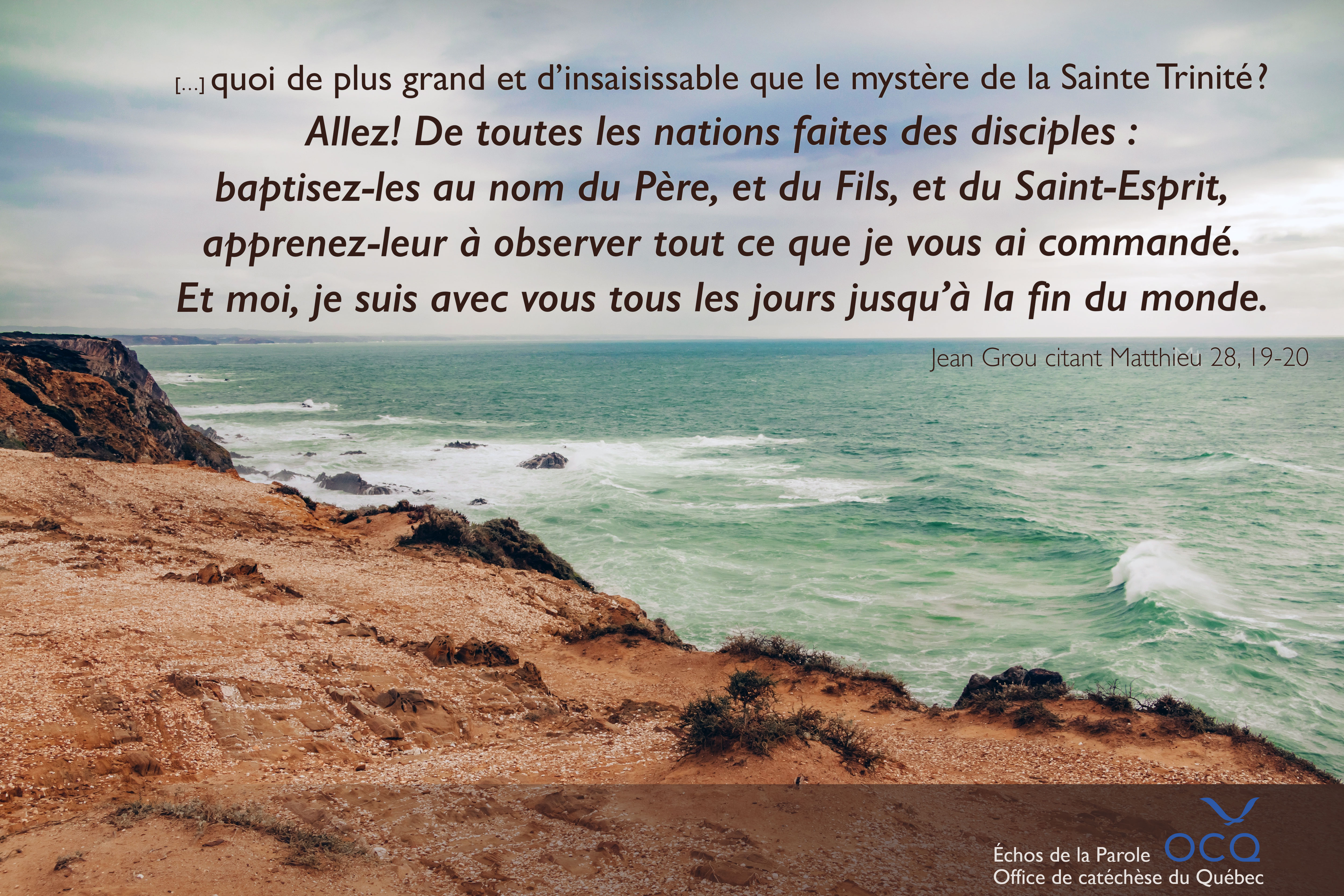 Texte : Matthieu 28, 19-20