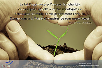 Amour, espérance, charité