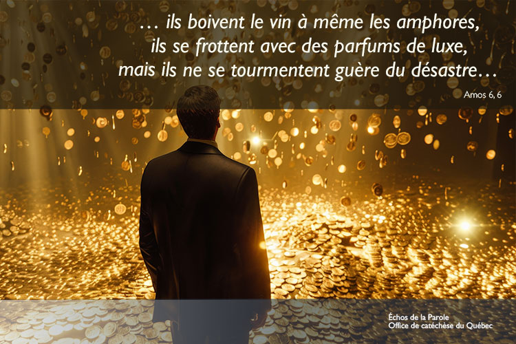 Riche qui regarde son or